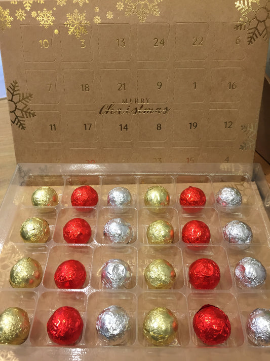 12 / 24 Day Advent Calendar filled with fine chocolate truffles