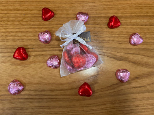 Foiled Hearts Gift Bag