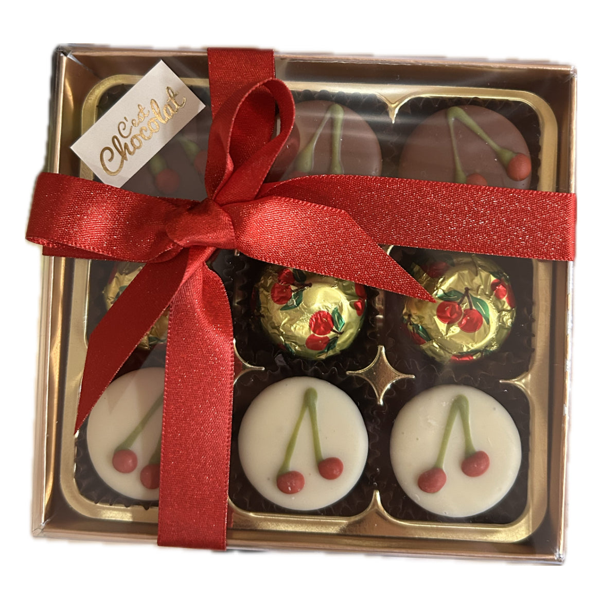 9 Cherry Chocolates Gift Box