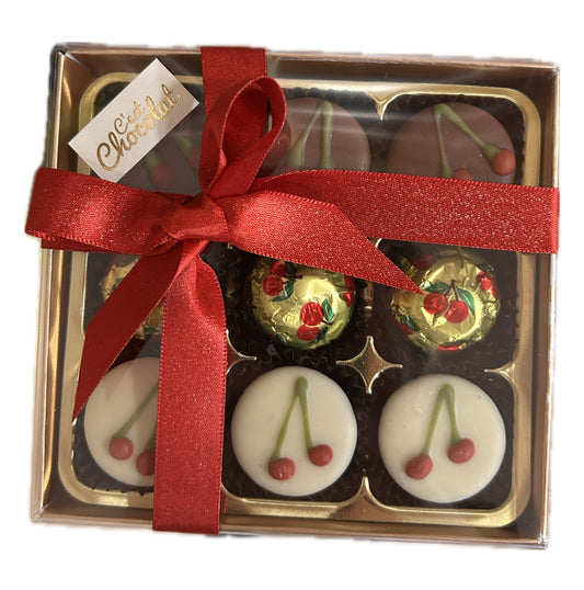 9 Cherry Chocolates Gift Box